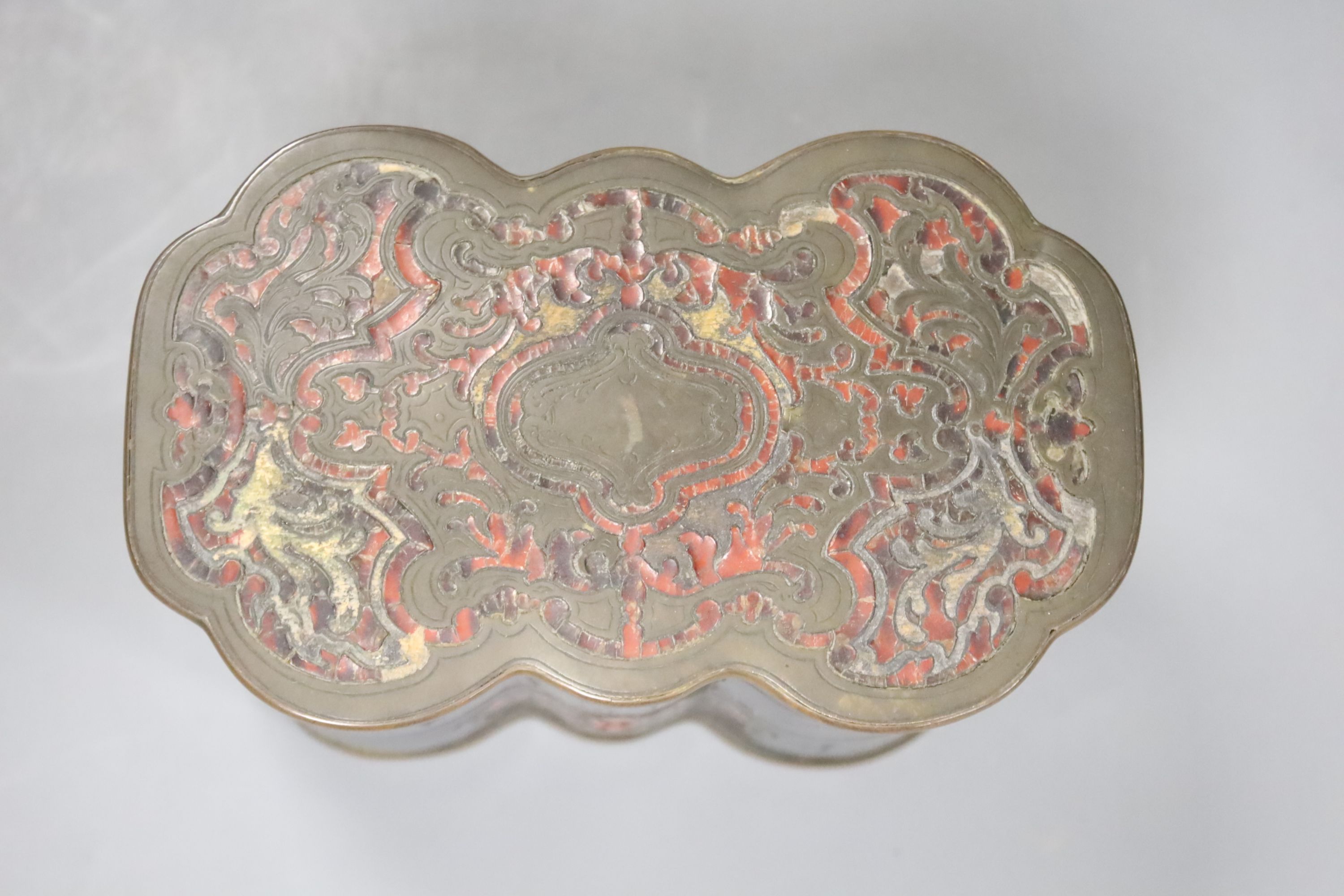 A 19th century mother of pearl and Brussels point de gaze lace fan, with painted panel (framed) and a pair of 19th century French glass scent bottles